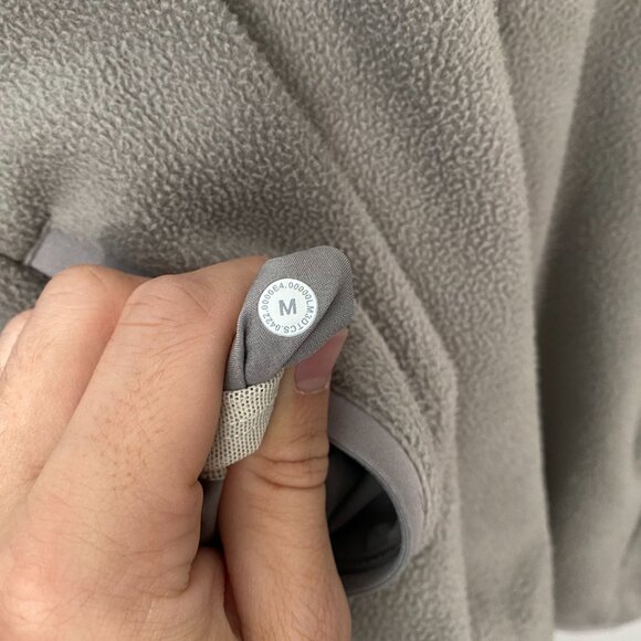M3DTCS - Lululemon Oversized-Fit Fleece Half Zip Gull Grey men's size M - Picture 4 of 6